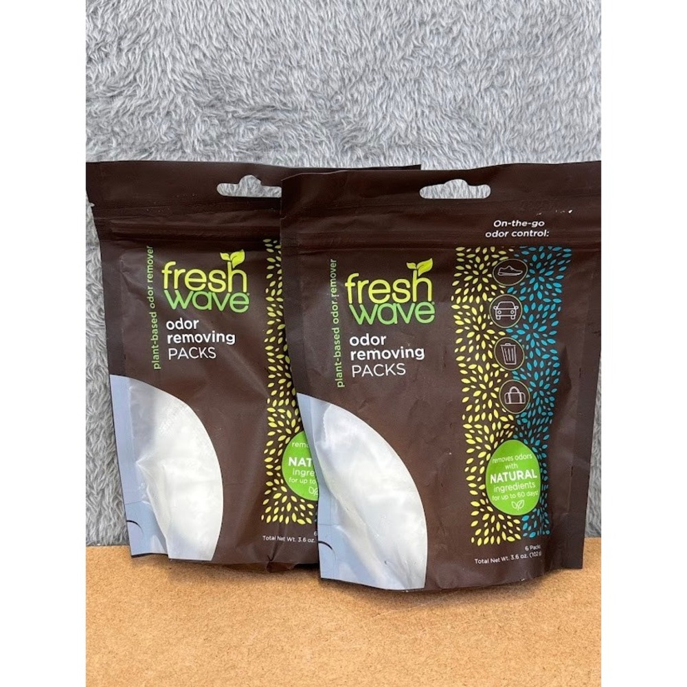 Fresh‎ Wave Plant Based Odor Removing Packs 2 Pouches 12 Packs Total Natural